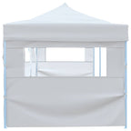 Carpa de fiestas pop-up plegable con 5 paredes blanco 3x9 m