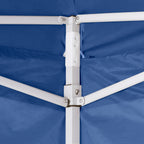 Carpa plegable profesional con 4 paredes acero azul 2x2 m