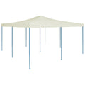 Cenador plegable color crema 5x5 m