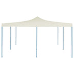 Cenador plegable color crema 5x5 m