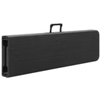 Bancos de jardín plegables 2 unidades HDPE negro 180 cm
