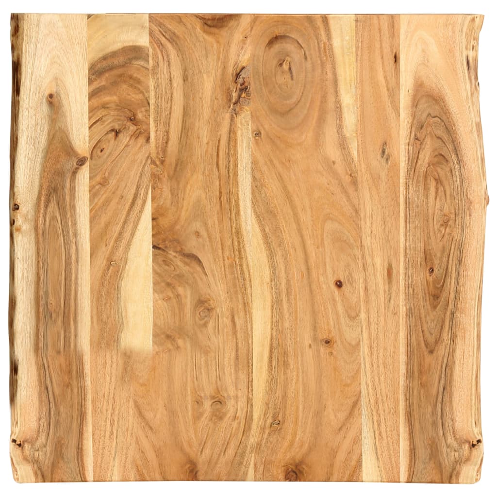 Solid acacia wood tabletop 100x(50-60)x2.5 cm