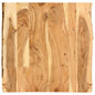 Tampo de mesa de madeira de acácia maciça 100x(50-60)x2,5 cm