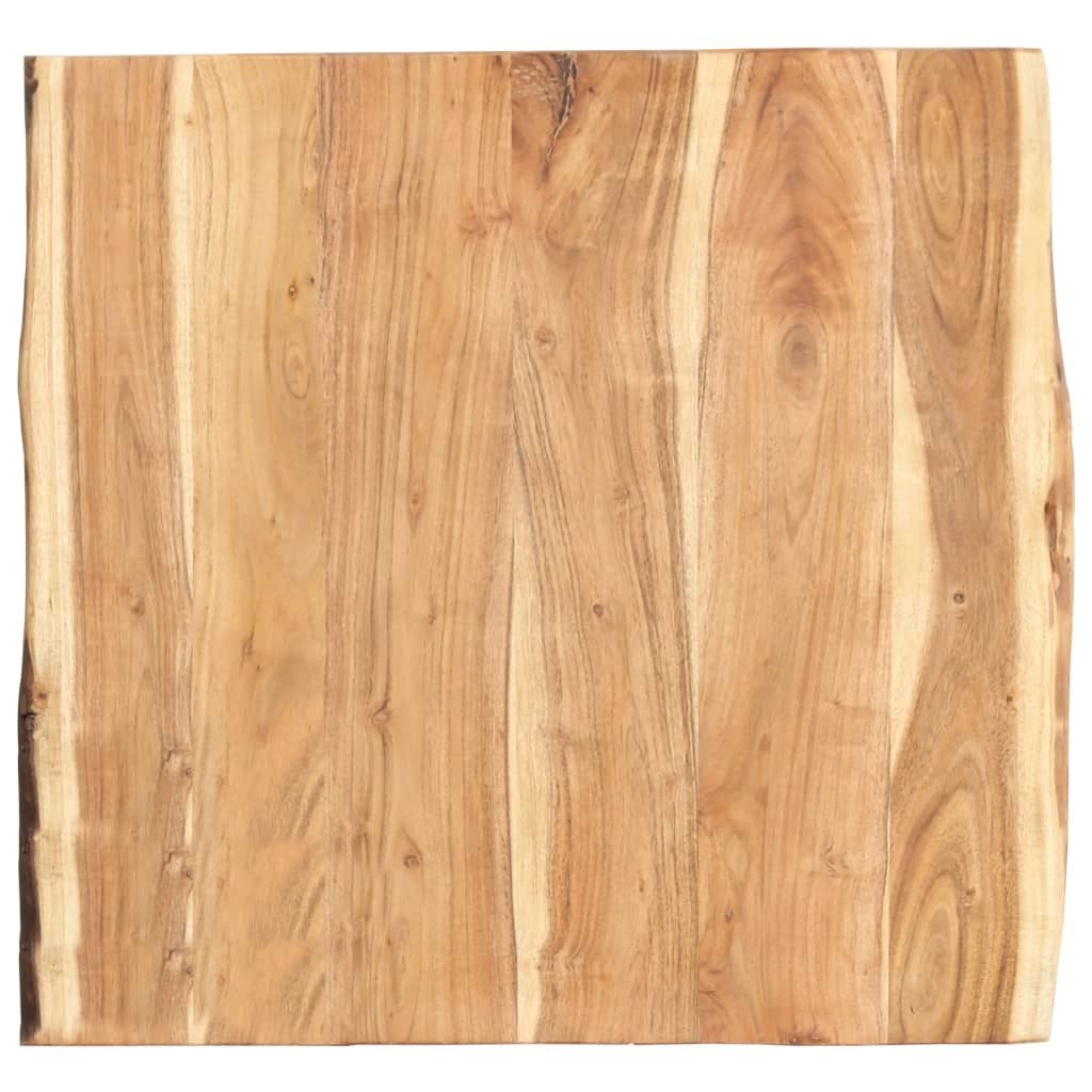 Solid acacia wood tabletop 100x(50-60)x2.5 cm