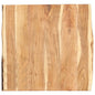 Tampo de mesa de madeira de acácia maciça 100x(50-60)x2,5 cm