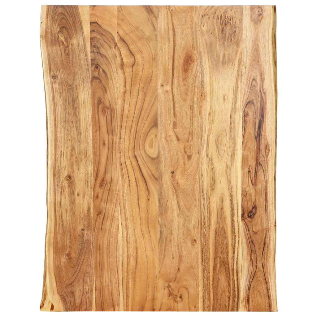 Solid acacia wood tabletop 100x(50-60)x2.5 cm