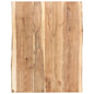 Tampo de mesa de madeira de acácia maciça 100x(50-60)x2,5 cm