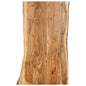 Tampo de mesa de madeira de acácia maciça 100x(50-60)x2,5 cm