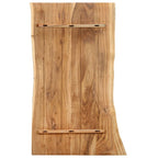 Superficie de mesa de madera maciza de acacia 100x(50-60)x2,5 cm