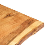 Superficie de mesa de madera maciza de acacia 100x(50-60)x2,5 cm