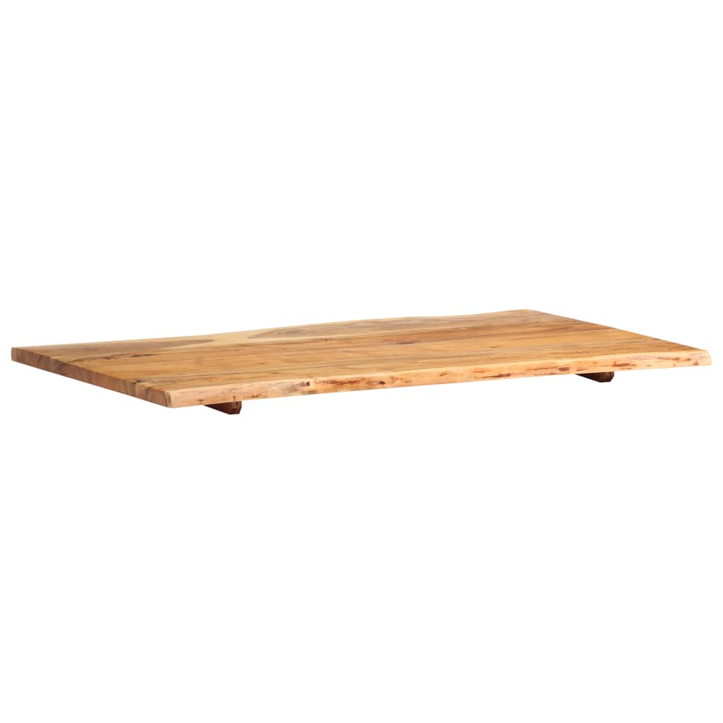 Superficie de mesa de madera maciza de acacia 100x(50-60)x2,5 cm