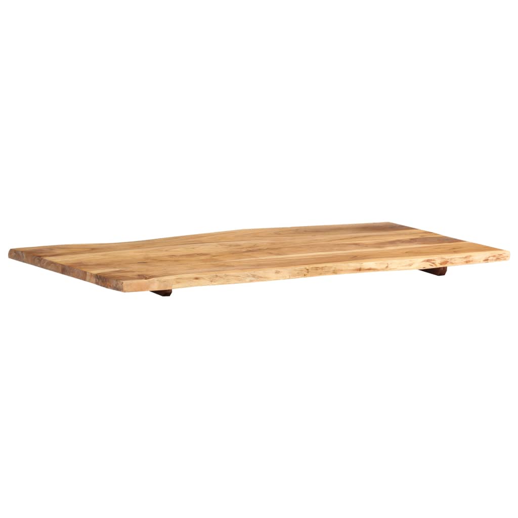 Superficie de mesa de madera maciza de acacia 100x(50-60)x2,5 cm