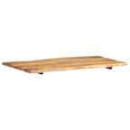 Superficie de mesa de madera maciza de acacia 100x(50-60)x2,5 cm