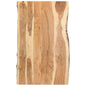 Tampo de mesa de madeira de acácia maciça 100x(50-60)x2,5 cm