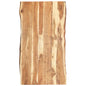 Tampo de mesa de madeira de acácia maciça 100x(50-60)x2,5 cm