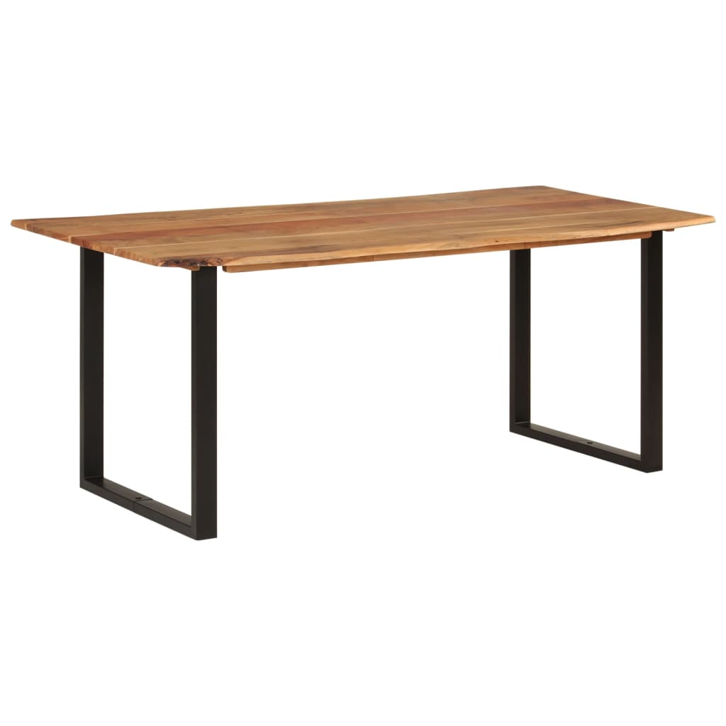 Solid acacia wood dining table 118x58x76 cm