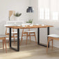 Mesa de comedor de madera maciza de acacia 118x58x76 cm