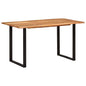 Mesa de comedor de madera maciza de acacia 118x58x76 cm