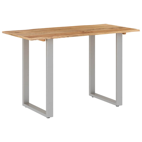 Solid acacia wood dining table 118x58x76 cm