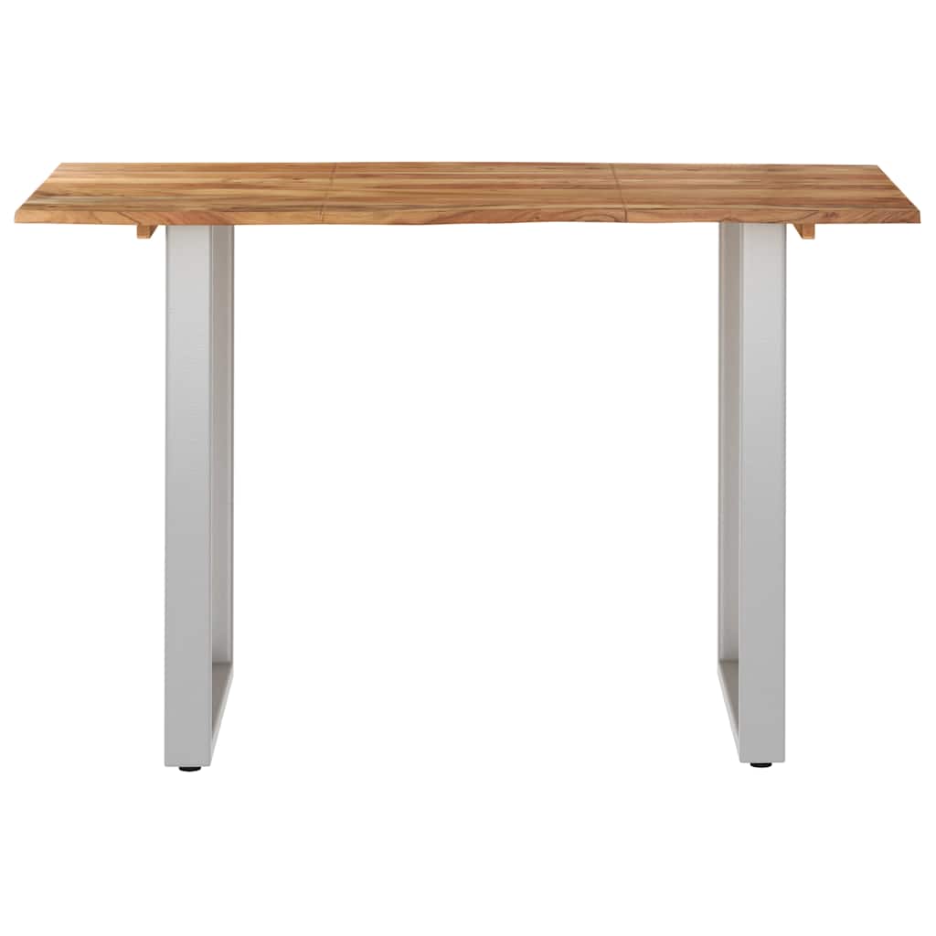 Mesa de comedor de madera maciza de acacia 118x58x76 cm