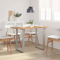 Mesa de comedor de madera maciza de acacia 118x58x76 cm