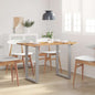 Mesa de comedor de madera maciza de acacia 118x58x76 cm