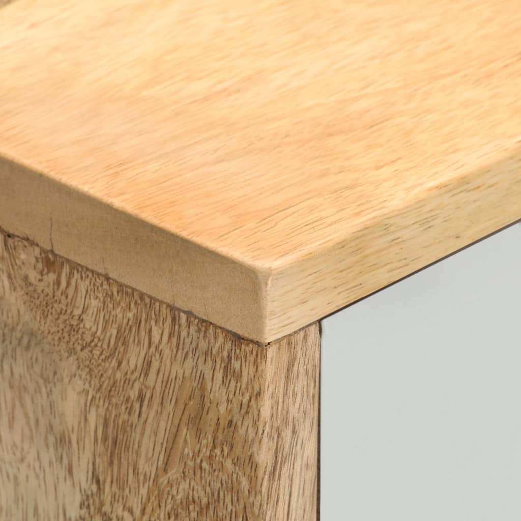 Mueble para TV de madera maciza de mango 110x35x48 cm