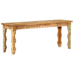 Banco de madera maciza reciclada 100x30x50 cm