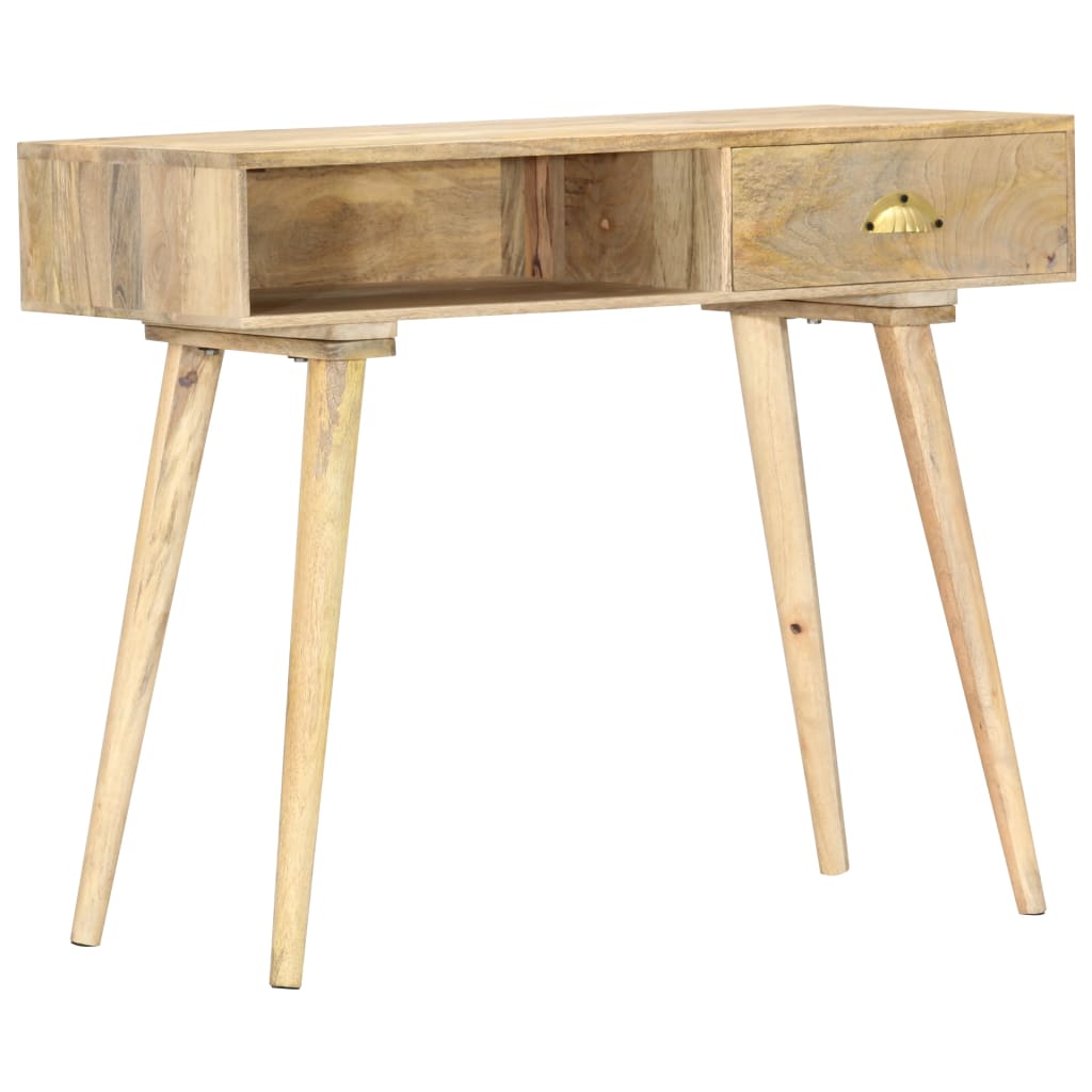 Mesa consola de madera maciza de mango 90x45x75 cm