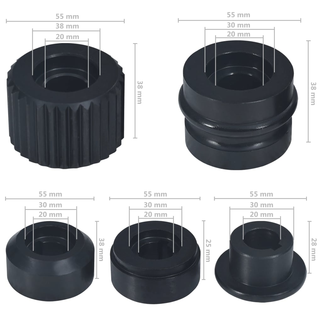 Flange nuts for tube beading machine 12 pcs steel
