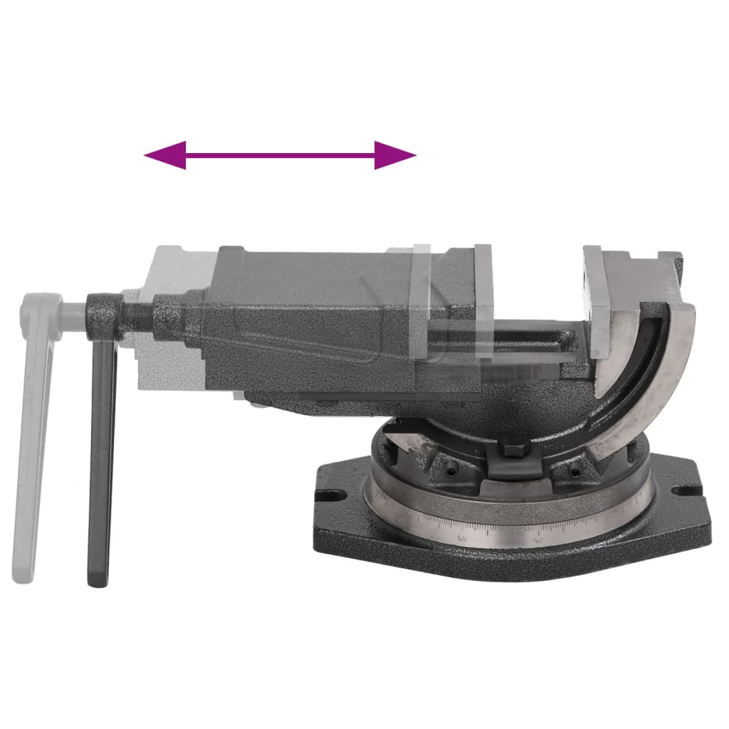 Tornillo de banco basculante de 2 ejes 100 mm