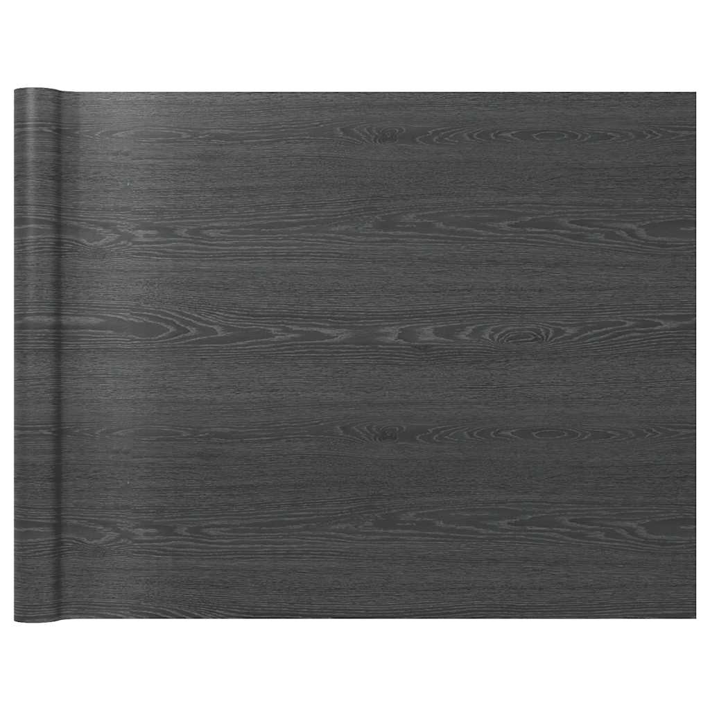 Lámina autoadhesiva para muebles PVC madera oscura 500x90 cm