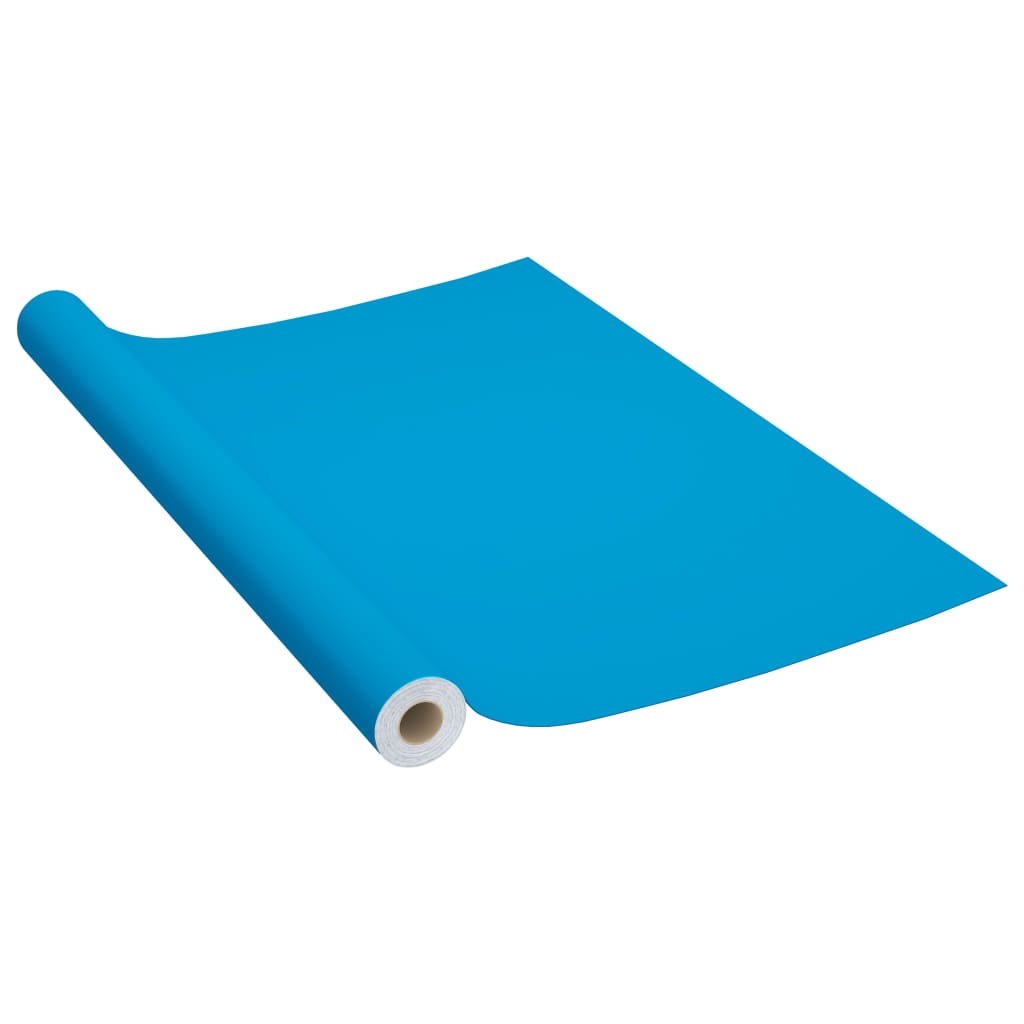 Láminas autoadhesivas muebles PVC azul azure 500x90 cm