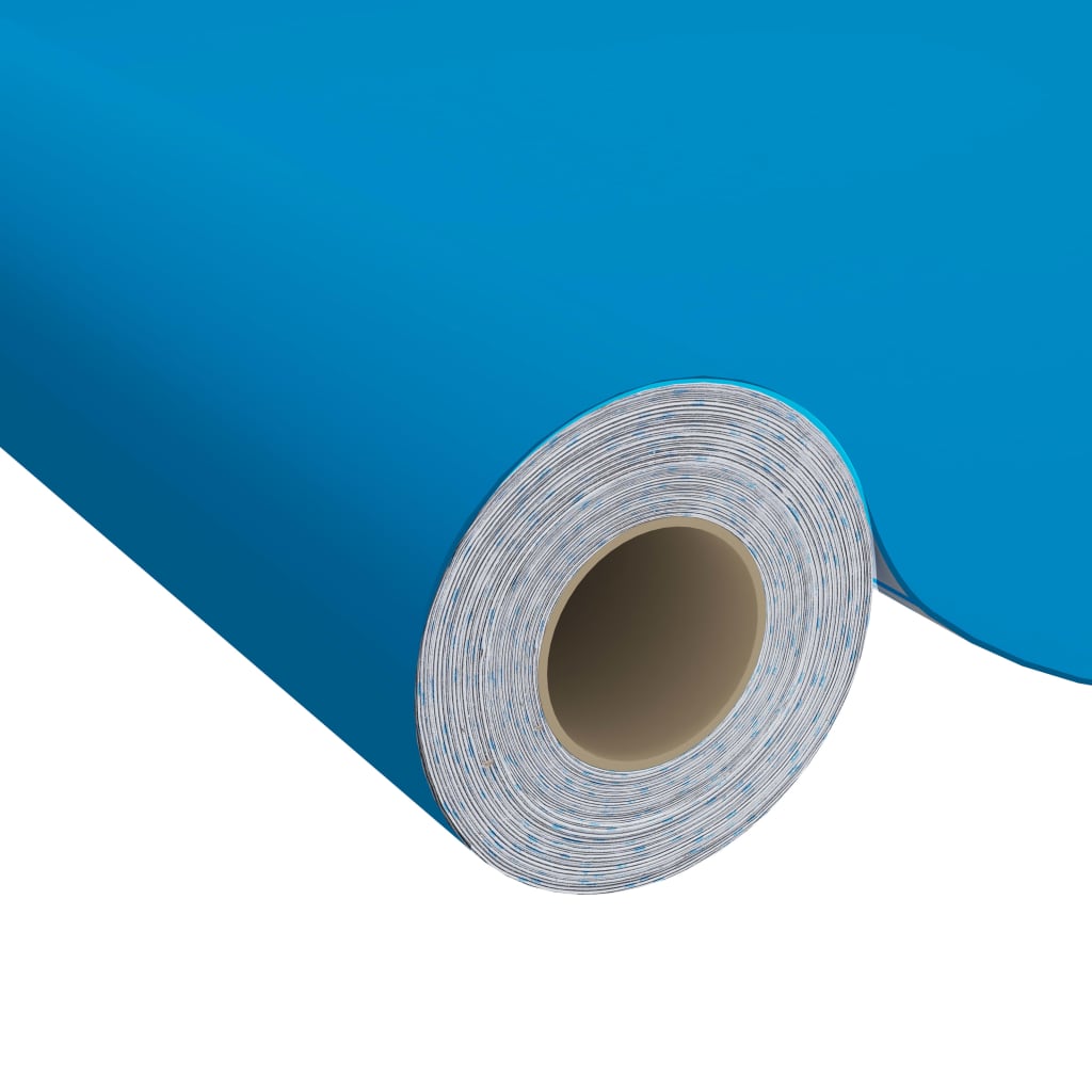 Láminas autoadhesivas muebles PVC azul azure 500x90 cm