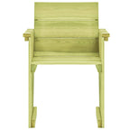 Silla de jardín de madera de pino impregnada