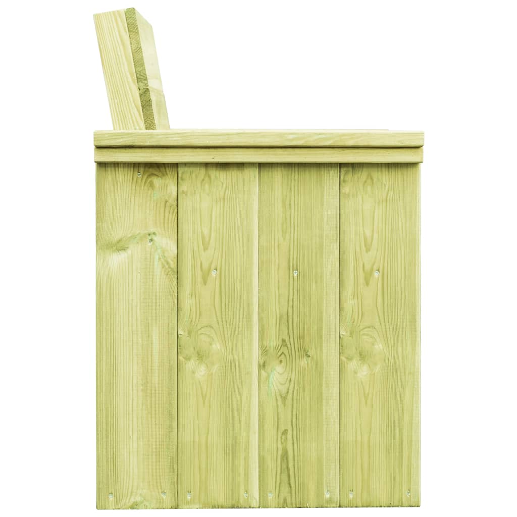 Silla de jardín de madera de pino impregnada