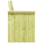 Silla de jardín de madera de pino impregnada