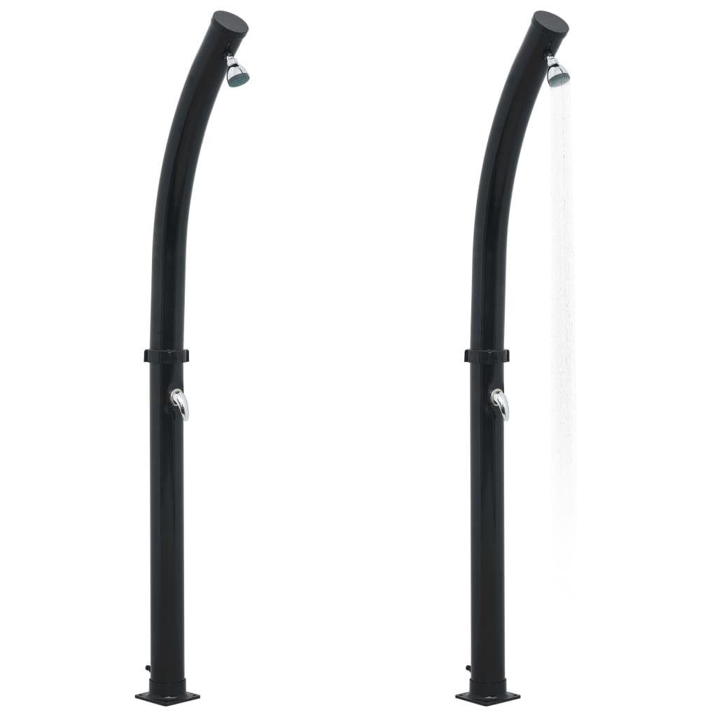 Ducha solar negra 214 cm 20 L
