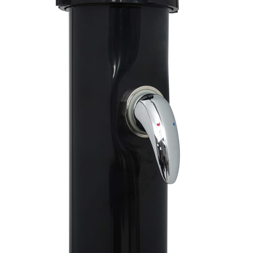 Ducha solar negra 214 cm 20 L