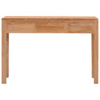 Mesa consola de madera maciza de teca 110x35x75 cm