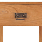 Mesita de noche de madera maciza de teca 35x35x50 cm
