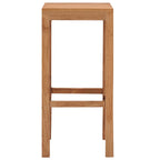 Taburetes de barra de cocina 4 unidades madera maciza de teca