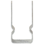 Anclajes de valla 12 uds acero galvanizado plateado 7x6x15 cm