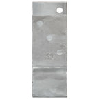 Anclajes de valla 12 uds acero galvanizado plateado 7x6x15 cm