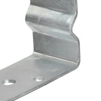 Anclajes de valla 12 uds acero galvanizado plateado 7x6x15 cm