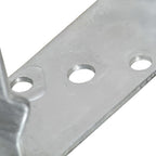 Anclajes de valla 12 uds acero galvanizado plateado 7x6x15 cm
