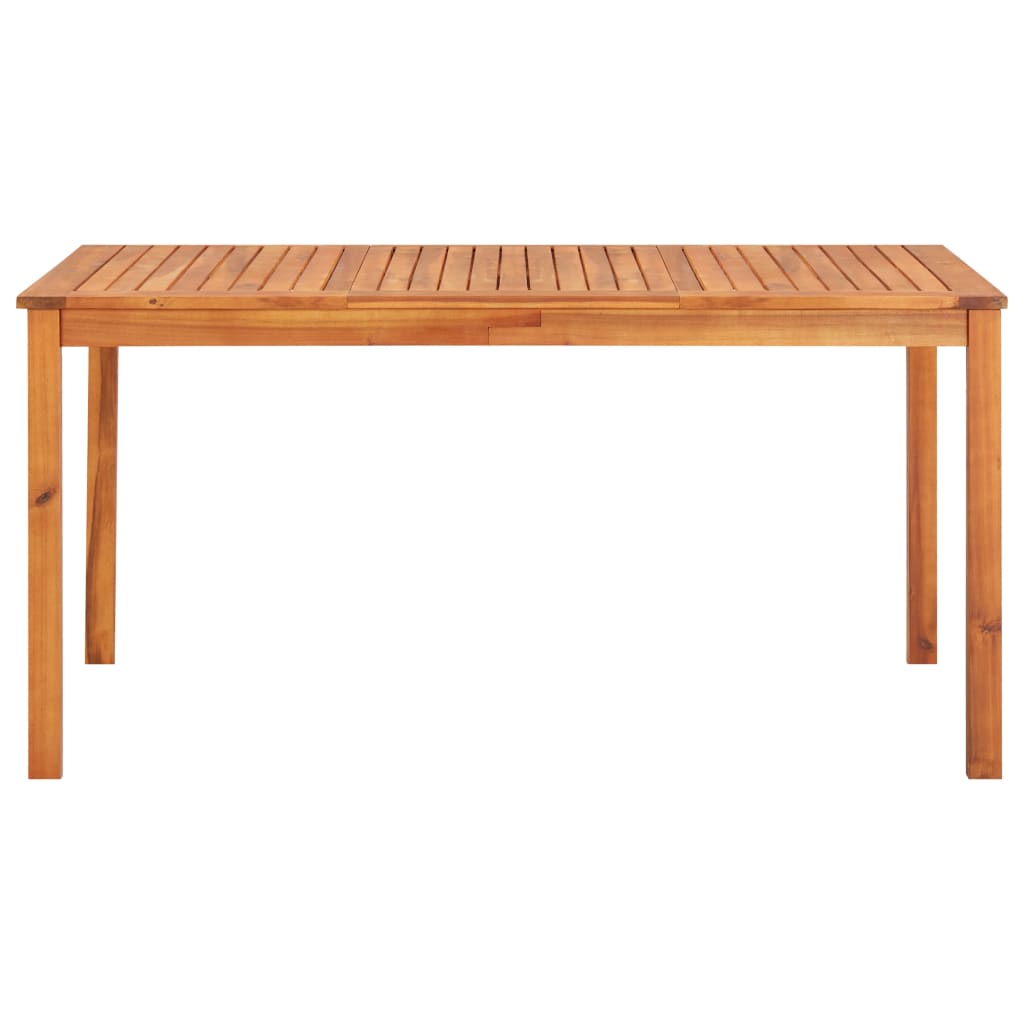 5-piece garden dining set with acacia solid wood cushions