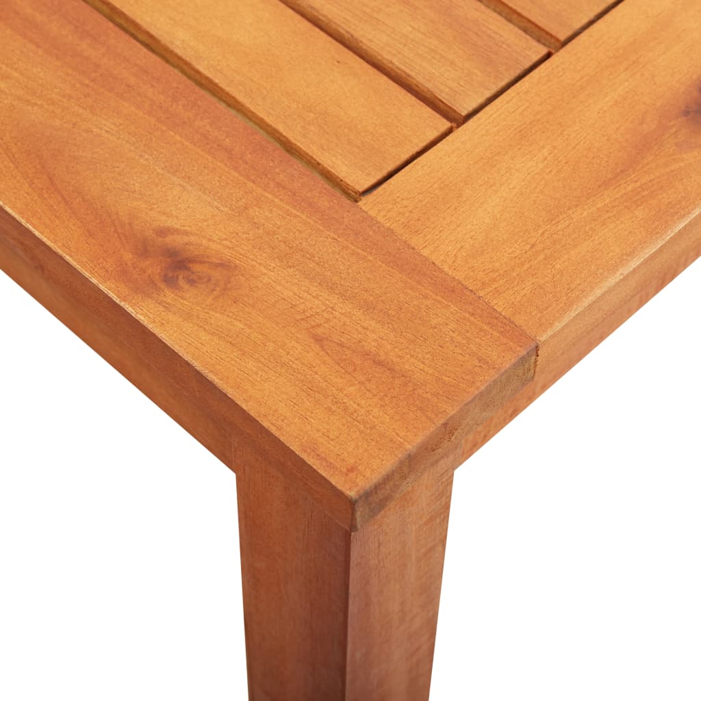 5-piece garden dining set with acacia solid wood cushions