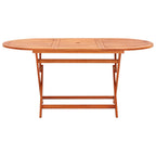 Juego de comedor de jardín 9 pzas madera eucalipto y textilene