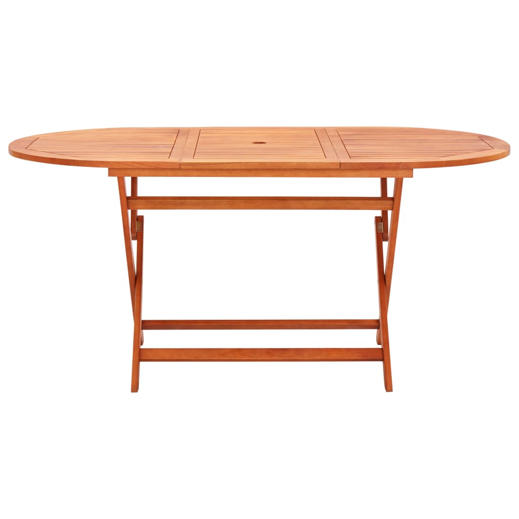 Juego de comedor de jardín 9 pzas madera eucalipto y textilene